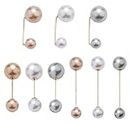 9PCS Hijab Pins, Safety Pins for Women Sweater Shawl Clips Pearls Saree Pins for Women for Pleats, Hijab Pins for Scarf Hijab Pin for Women Girls Clothing Dresses Decoration Accessories