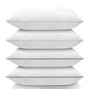 Nctoberows Bed Pillows for Sleeping Standard Size Set of 4, Luxury Hotel Quality Cooling Pillows, Super Soft Down Alternative Fill for Side Back and Stomach Sleepers