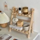 Wooden Double Layer Kitchen Shelf Home Storage Organization Shelf Accessories