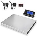 THINKSCALE Shipping Scale, 397lb Heavy Duty Digital Stainless Steel Large Platform Postal Scale with Wireless Display, Office Package Scale Postage Scale,Commercial Scale for Business, Puppy Scale