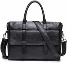 Leather Laptop Bag for Men and Women, 15.6 Inch Laptop Handbag Business Messenge
