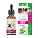 Aloe Vera Eye Serum - Eye Serum for Dark Circles and Puffiness - Hydrating and Soothing Formula for Plump - Reduce Puffiness and Fine Lines - Under Eye Serum