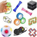 9 Pcs Sensory Fidget Toys Set for Kids Adults,It Relieves Stress and Anxiety Sensory Fidget Toy for Children Girls Adults, Autism ADHD Classroom Prizes Birthday Party Favor Pinata Goodie Bag Fillers