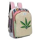 LONGING TO BUY New Himalyan Eco Friendly Hemp Laptop Backpack (Green Leaf- Multicolor)