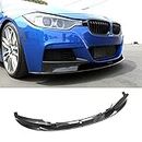 NINTE Front Lip for 2012-2018 BMW 3 Series F30 M Sport, ABS Carbon Fiber Coating M Performace Style Bumper Spoiler - 2pcs