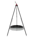 Bon-Fire Tripod, Grill Grid, Chains and Half BBQ Pan for Outdoor Cooking