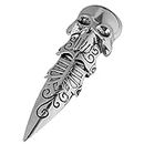 MAYIYAHO Punk Gothic Armour Knuckle Midi Finger Rings for Men Women Vintage Metal Hollow Skull Dragon Head Male Ring Party Jewelry
