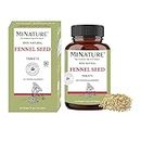 Fennel Seed Tablets by mi Nature | 90 Tablets, 1000 mg | 45 Days Supply | Foeniculum vulgare| Promotes Digestion | Detoxification |Vegan | Supports Lactation