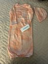 Baby Girls 2-Piece Tie-Dye Sleeper Gown Set - Newborn
