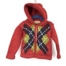 Compañía de Ropa Ecuatoriana E.C.C. Suéter con capucha para niños pequeños talla 2 rojo azul 