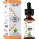Anjeca Hemp Seed Oil 4000mg Made in UK Rich in Omega 3 6 9 Comes with Cbd Oil Dropper CBD Users Guide