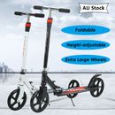 2024 Folding Push Scooter For Adult Child Big Wheel Hand Brake Scooter Gift