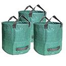 Schleuder 3 * 500L Garden Waste Bags (H100 cm, D80 cm),Refuse Bags Garden Rubbish Bag Reusable Garden Waste Sacks,Grass Cutting Bags Leaf Bags Gardening Bags Sacks with Handles