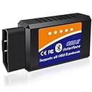 OBD2 Bluetooth Scanner Code Reader for Android Windows, Auto Car Diagnostic Scan Tool Odb2 OBDII Adapter for Check Engine Light for Torque Pro, OBD Fusion, DashCommand, Car Scanner App