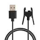 kwmobile USB Cable Charger Compatible with Garmin vivosmart 4 Cable - Charging Cord for Smart Watch - Black
