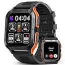 AMAZTIM Smart Watch, 60 Days Extra-Long Battery, 50M Waterproof, Rugged Military Bluetooth Call(Answer/Dial Calls),1.85" Ultra Large HD Display, AI Voice Assistant,Compatible for Android and iOS