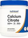 Nutricost Calcium Citrate Powder (250 Grams) Unflavored