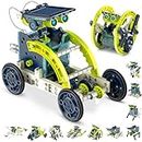12-in-1 STEM Solar Robot Kit - STEM Projects for Kids Ages 8-12, Learning Educational Science Kits, 190 Pieces DIY Robot Kit Building Toys, Gifts for 8 9 10 11 12 13 Year Old Boys Girls