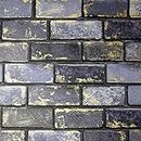 Arthouse Metallic Brick Effect Blue Metallic Effect Wallpaper Photographic Effect for Living Spaces & Feature Walls, Kitchen Bedroom Hallway Dining Room 10.05m x 0.53m Roll 692200