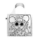 LOQI LOQI KEITH HARING Andy Mouse Bag Travel Tote White