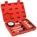 STHIRA® 8PCS Diesel Engine Compression Gauge Tester with Portable Box, Professional Cylinder Pressure Test Tool Kit for Car & Truck, Automotive Test Kit