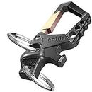 Hephis Heavy Duty Key Chain Bottle Opener,Carabiner Car Key Chains for Men and Women(Black and Gold)