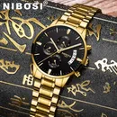 NIBOSI Männer Uhren Luxus Berühmte Top Marke Herrenmode Casual Kleid Uhr Military Quarz Armbanduhren