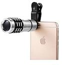 Mabron Universal 12X Metal Ultra HD Zoom Telescope Camera Lens for All Smartphones (Multicolor)