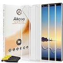 [3 Pack]Galaxy Note 8 Screen Protector full coverage,Akcoo UV adhesive Tempered Glass[Sensitive Touch][Scratch Repair] for Samsung galaxy Note8