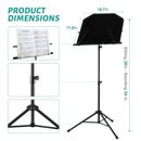 VAKKIA Sheet Stand-Professional Portable Music Stand w/ Carrying Bag Folding NEW