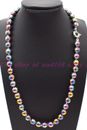 Fashion Rainbow Hematite Beads Health Care Necklace Women Men Jewelry