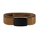 Groove Life Groove Belt Low Profile Midnight/Buck - Men's Stretch Nylon Belt with Magnetic Aluminum Buckle, Lifetime Coverage - Small (28-32")
