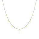 JeryWe 14K Gold Dainty Necklace Collana a catena girocollo semplice e di tendenza per le donne Teengirls Jewellery Gifts