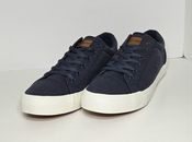 Lucky Brand Blue Navy Canvas Lace Up Casual Shoes Mens Size 12