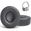 GVOEARS Replacement Ear Pads Cushions for Beats Solo 2 & Solo 3 Wireless & Wired Headphones Earpads, Earpads for Beats Solo 2.0/Solo 3.0 Headset with 3M Stronger Adhesive | Thicker Memory Foam(Grey)