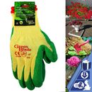Guantes de jardinería para el hogar de látex de hoja verde guantes de trabajo de seguridad de jardín