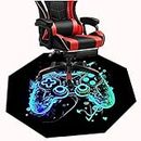Office Gaming Chair Mat for Carpet Octagonal Anti-Slip Computer Chair Desk Chair Mat for Carpeted Floors for Home Office Gaming Room (Color : 1, Size : 100cm)