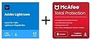 Adobe Photoshop Lightroom + McAfee Total Protection 2023 | 6 Geräte | 12 Monate | 2023 | Aktivierungscode per Email