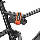 Granite Rockband MTB Rahmen Trägergurt für Schläuche und Fahrradwerkzeug-Set, Fahrrad-Aufbewahrungslösung zum Anbringen von zusätzlicher Ausrüstung an Ihrem Mountainbike und BMX-Bike (Orange)