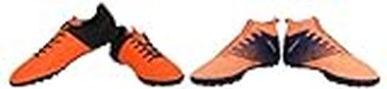 Nivia Ashtang Futsal Shoes for Turf Ground for Mens (F. Orange) UK-8 Aviator 2.0 Hard Ground Futsal Shoes for Mens (Black/Orange) UK-8