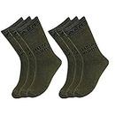Ecom Trust - Men's Organic Cotton Indian Army Full Length Calf Socks for Man & Women, Camouflage Indian Commando soldier socks - Pack of 3 Pairs