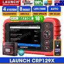 Launch CRP129X Scanner Airbag ABS Diagnostic Scan Tool OBD2 Fault Code Reader