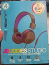 JLab Audio JBuddies Over-Ear Folding Kids Wired Headphones Gray/Purple .!!