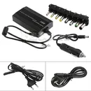 Universal 8xTip Connectors AC/DC To DC Inverter Car Charger Power Supply Adpter With Car Charger
