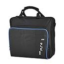 PSS Carrying Travel Bag for PS4 Playstation 4 Waterproof Shockproof Portable Storage Case Shoulder Bag for PS4 Fat/Slim/Playstation 4 Console/ Controller/ Cable (Console & Controller Not Include)