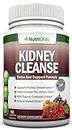 KIDNEY CLEANSE - Detox and Support For Urinary Tract, Bladder and Kidneys - All Natural Herbal Supplement Formula With Organic Cranberry, Astragalus, Turmeric, Goldenrod, Gravel Root, Juniper and More