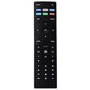 Vizio Remote Control (XRT136) with Vudu/Netflix/Prime Video Hotkeys - Black