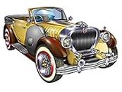 DivineDesigns™ Retro Old Car Sticker | Wall Sticker for Living Room/Bedroom/Office and All Decorative Stickers