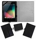 Acm Leather Flip Flap Case Compatible with Asus Google Nexus 7 2012 Tablet Cover Magnetic Closure Stand Black