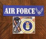 3 pegatinas magnéticas de parachoques de la Fuerza Aérea de los Estados Unidos